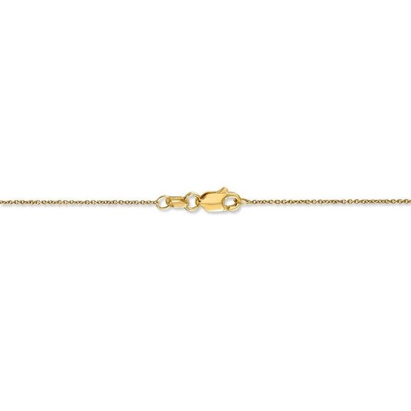 0.75mm, 14k Yellow Gold, Cable Chain Necklace, 16 Inch - Picture 4 of 8